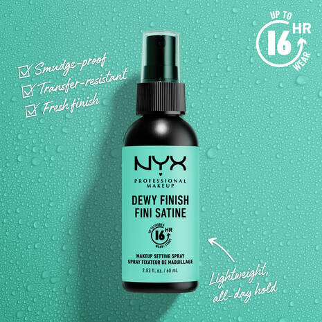 NYX Dewy Finish Fini Satine Makeup Setting Spray 60ml