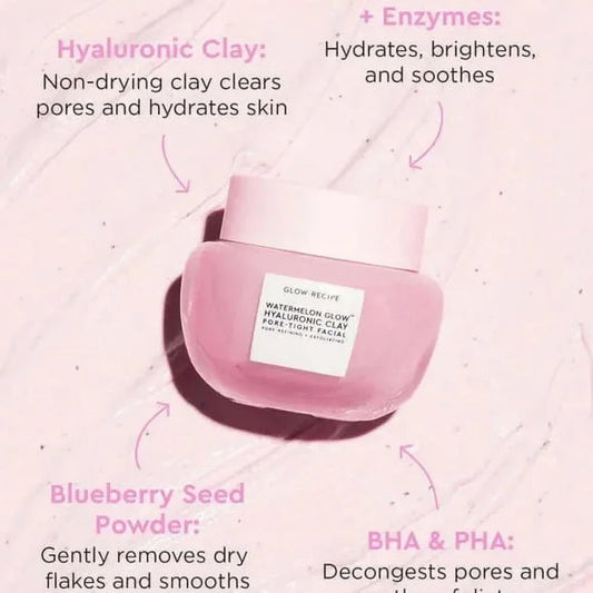 Glow Recipe Watermelon Glow Hyaluronic Clay Pore Tight Facial Mask