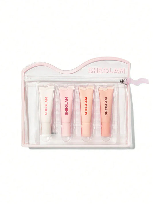 Sheglam Crystal Glaze Moisturizing Lip Care Set 10ml x4
