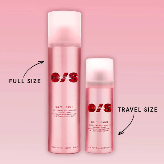 One Size On ‘Til Dawn Mattifying Waterproof Setting Spray Travel Size 46ml