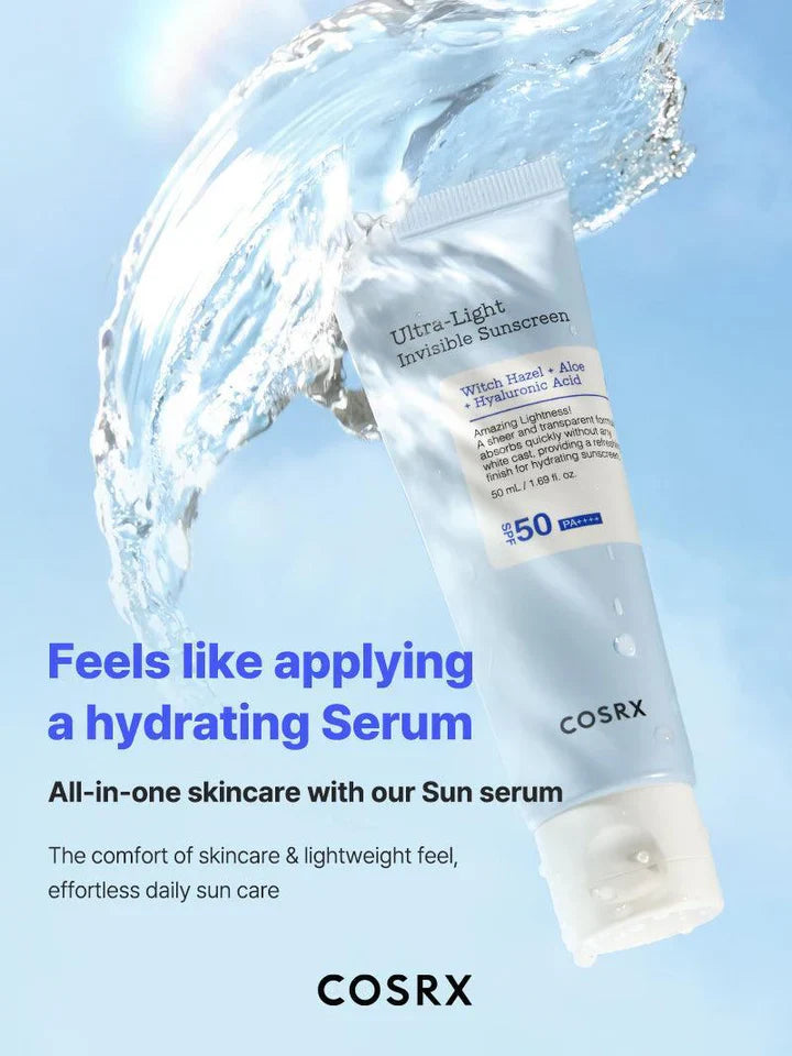 COSRX Ultra Light Invisible Face Sunscreen SPF50 PA++++ 50ml