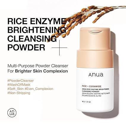 ANUA Rice + Ceramide Brightening Cleansing Powder 40g