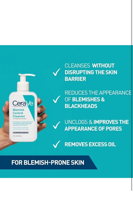 CeraVe Blemish Control Face Cleanser 236ml