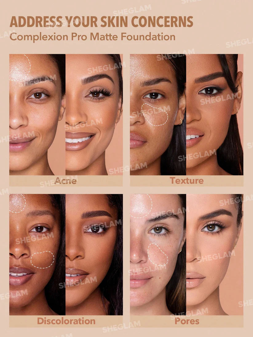 SHEGLAM Complexion Pro Long Lasting Matte Foundation