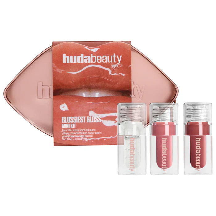 Huda Beauty Mini Glossiest Gloss Lip Gloss Set