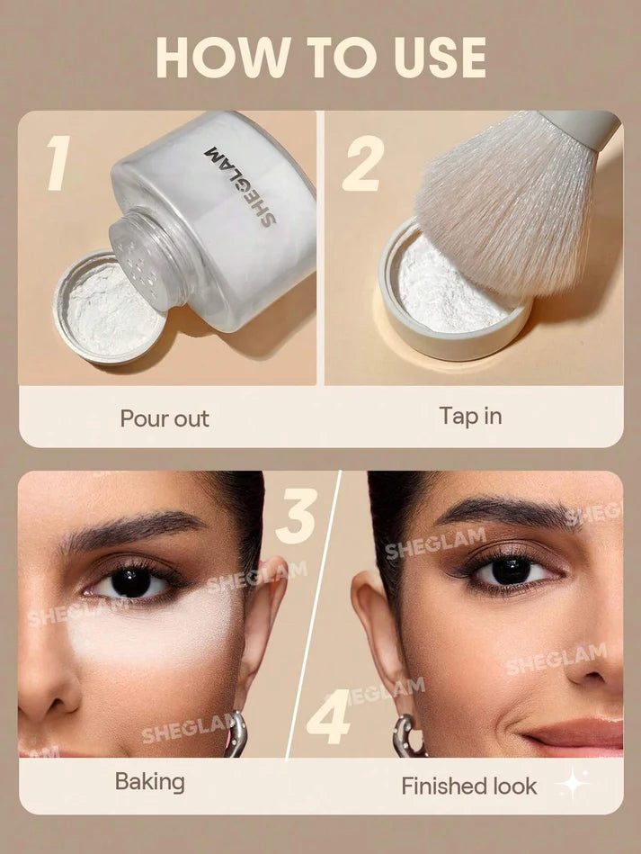 SHEGLAM Blur In A Bottle Face Loose Setting Powder