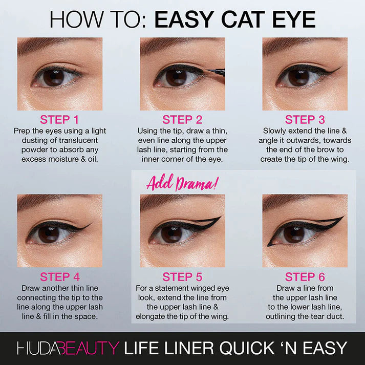Huda Beauty Life Liner Quick N Easy Precision Liquid Eye Liner