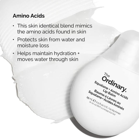 nourishing hydrating lip balm with squalane and amino acids