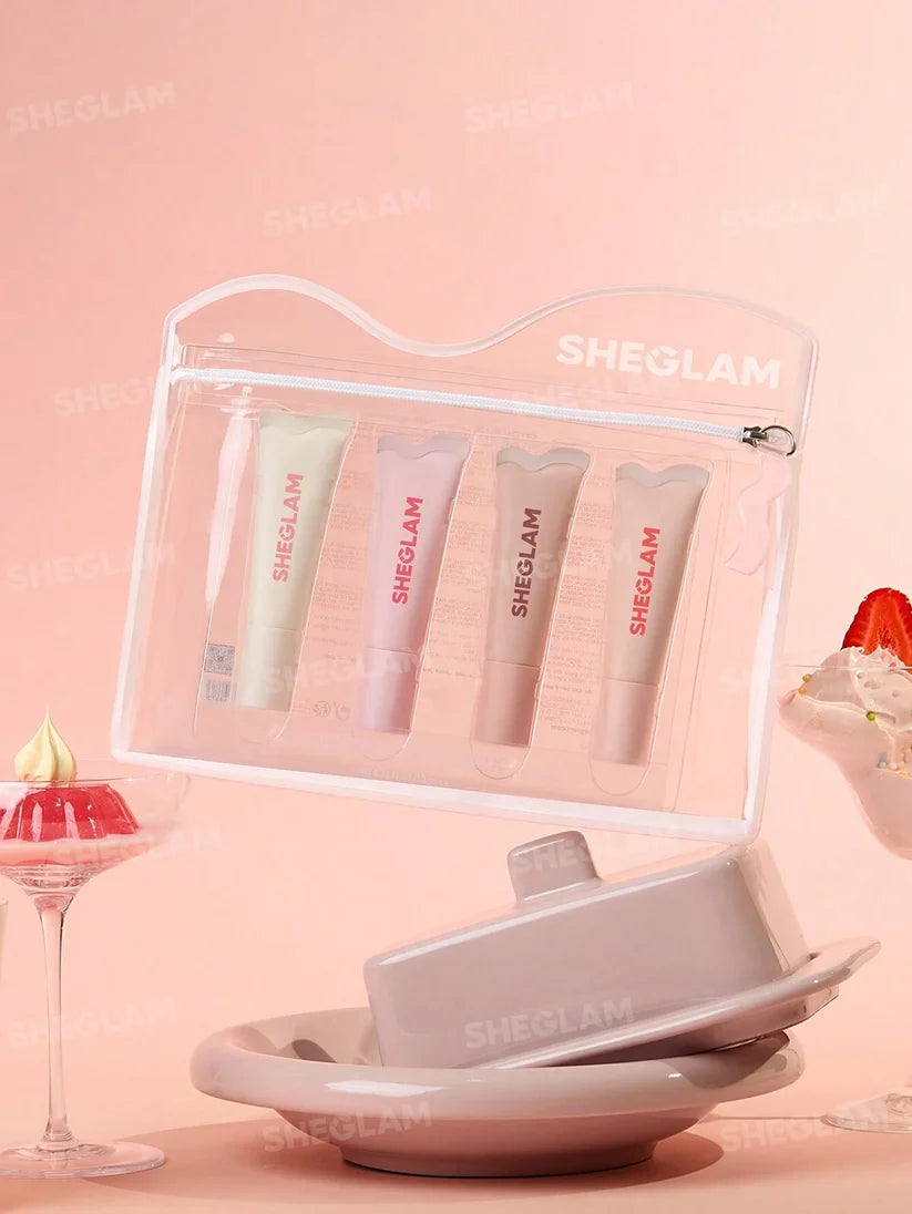 Sheglam Crystal Glaze Moisturizing Lip Care Set 10ml x4