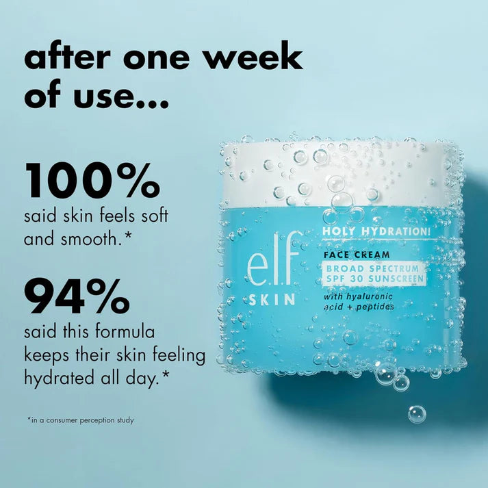 ELF Holy Hydration Face Cream Moisturizer SPF30