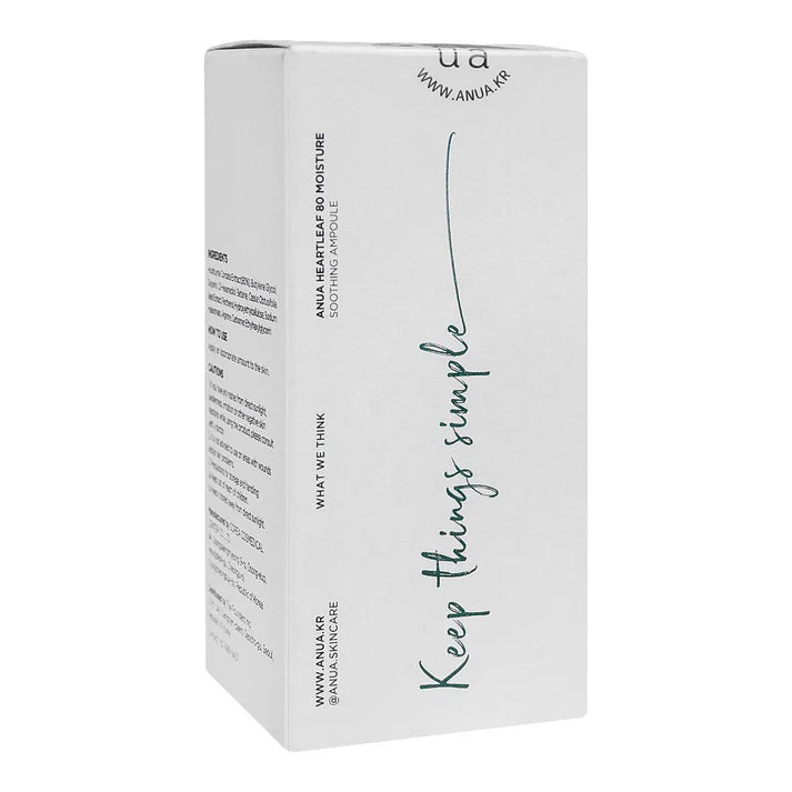 Anua Heartleaf 80 Moisture Soothing Ampoule 80% 30ml