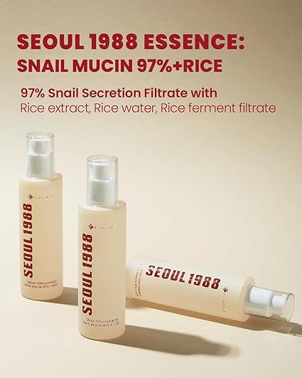 K-SECRET SEOUL 1988 Snail Mucin 97% + Rice Essence 100ml