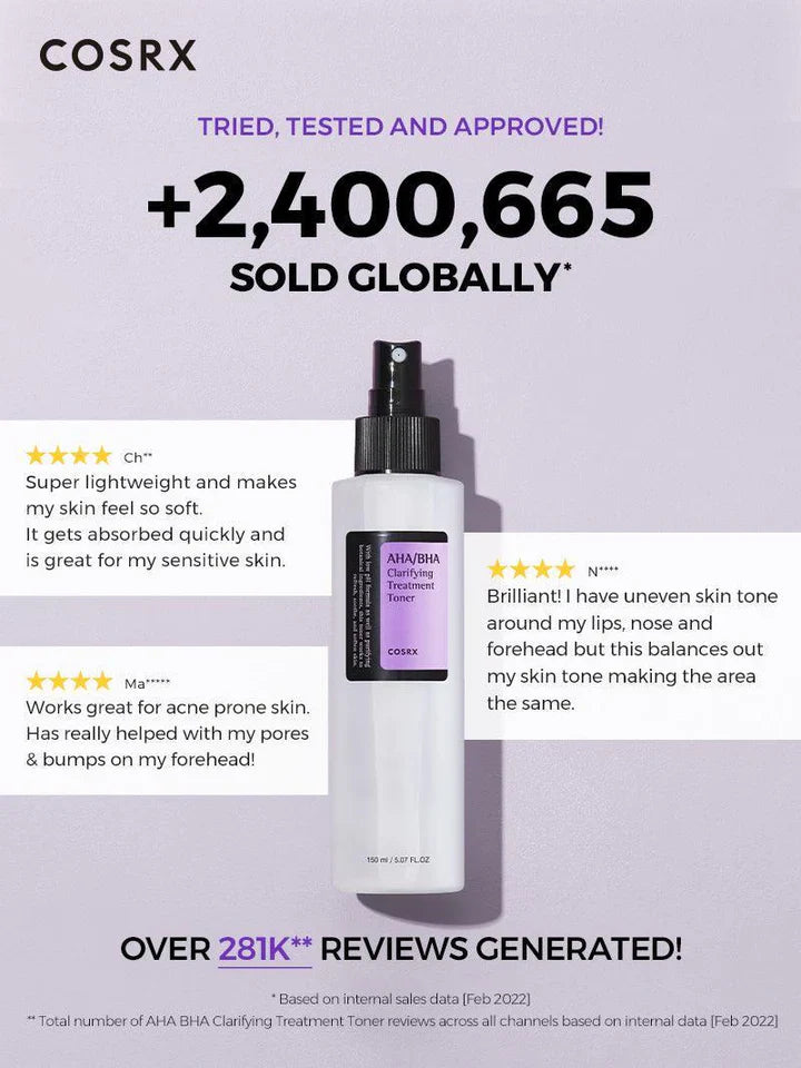 COSRX AHA BHA Clarifying Treatment Toner 150ml