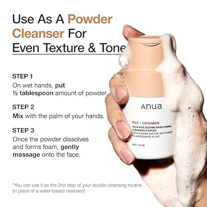 ANUA Rice + Ceramide Brightening Cleansing Powder 40g