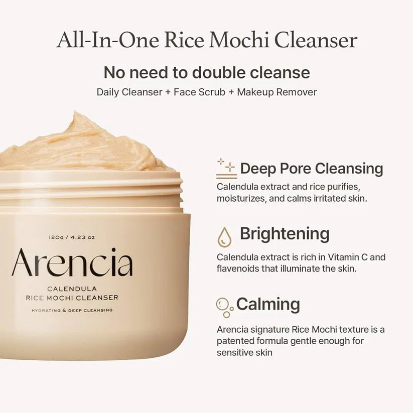 Arencia Fresh Calendula Mochi Cleanser 120g