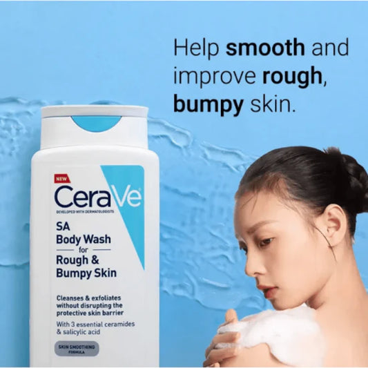 CeraVe SA Body Wash For Rough & Bumpy Skin 296ml