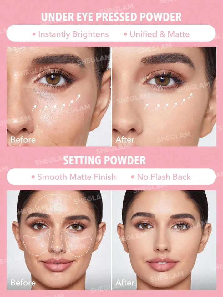 SHEGLAM Face Setting Powder Duo-Bubblegum