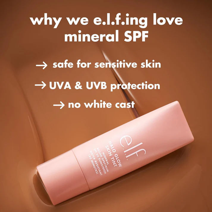ELF Halo Glow Mineral Foundation Skin Tint Spf50